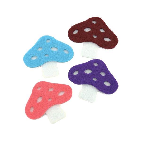 UNI LINE Dekorativne pečurke filc 60x20mm 4kom unl-0891 - 26280-1