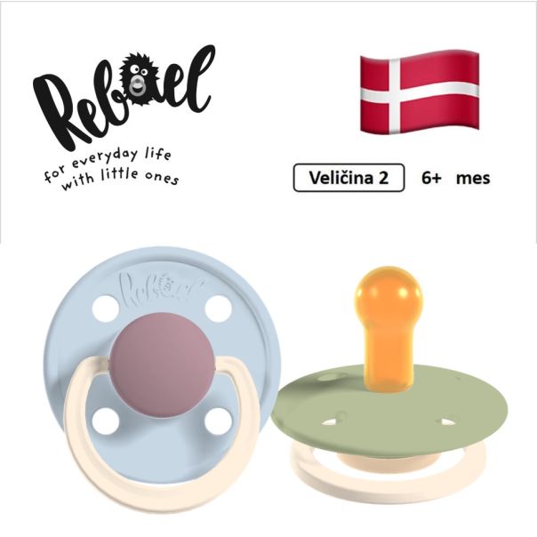 REBAEL cucle za bebe, 6+ mes, 2 kom, Plava i Maslina, RBL26282920 - EP3258269