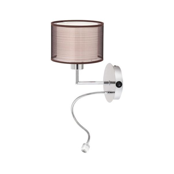 Rabalux Zidna lampa Anastasia E27 1x MAX 60 + LED 1W hrom (2629) - 2629