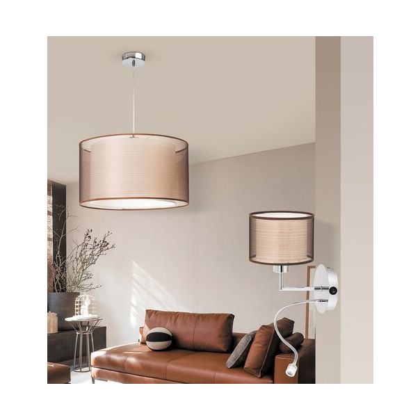 Rabalux Zidna lampa Anastasia E27 1x MAX 60 + LED 1W hrom (2629) - 2629