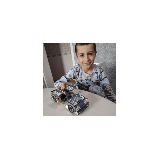 3d drvena slagalica - Trkački automobil - 50-1-1