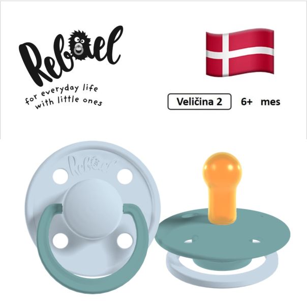REBAEL cucle za bebe, 6+ mes, 2 kom, Plava i Morska pena, RBL26362363 - EP3314675