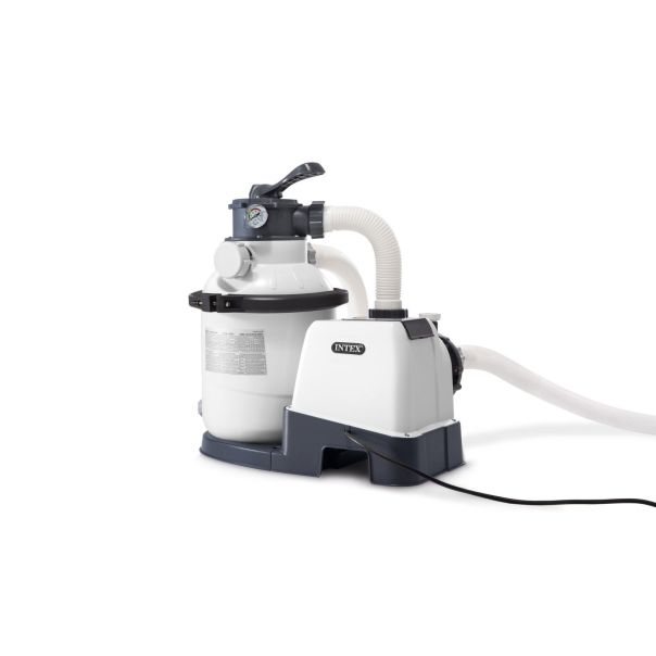 INTEX Bazen sa skimerom, pumpom, merdevinama, pvc 4.78m x 1.24m graphite gray panel pool set - 77276