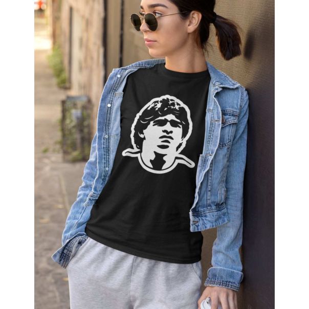 TAMANITZA Ženska crna majica EL PIBE DE ORO - Tamanitza64