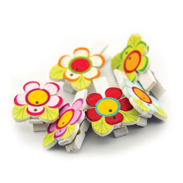 UNI LINE Dekorativne štipaljke cvet 6/1 8x35mm unl-1031 - 26457