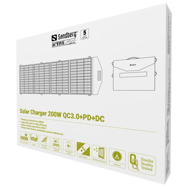 SANDBERG Solarni panel punjač 420-82 200W QC3.0/PD/DC - 199324