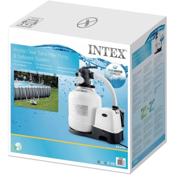 INTEX Pumpa za bazen qx2600 sand filter pump & saltwater system (220v