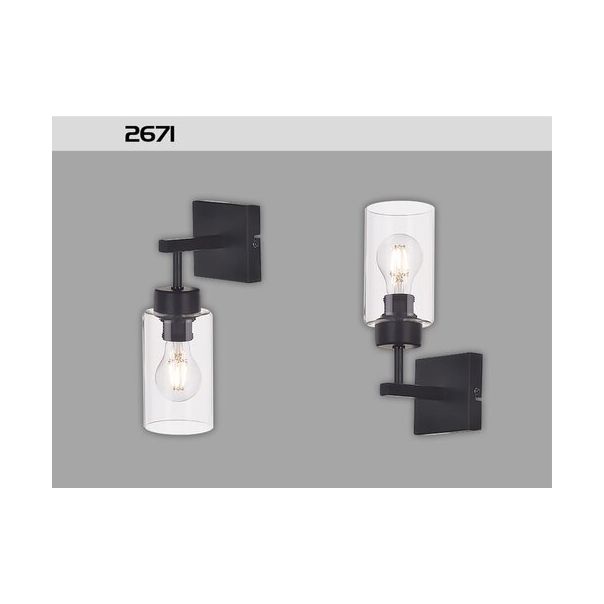 Rabalux Zidna lampa Prudence E27 1x MAX 40W crna (2671) - 2671