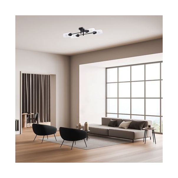 Rabalux Plafonjera Prudence E27 4x MAX 40W crna (2672) - 2672-1