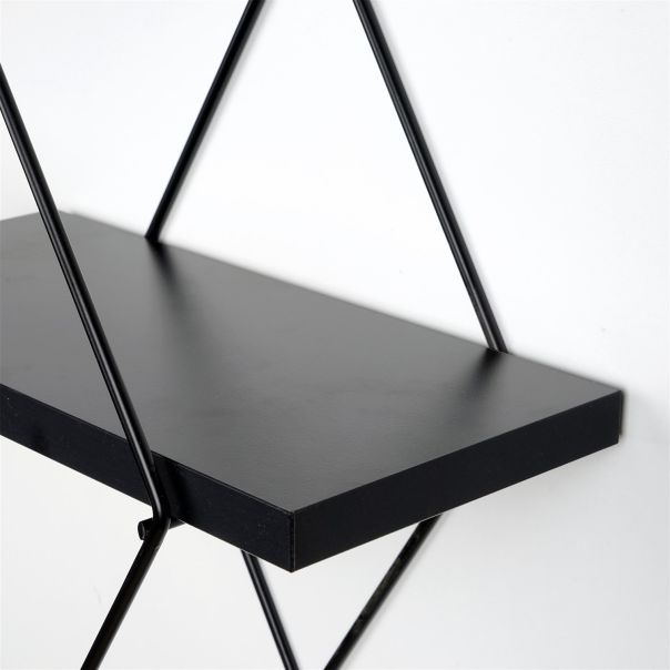 HANAH HOME Zidna polica Wr058, crna - 268EVL1365