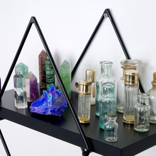 HANAH HOME Zidna polica Wr058, crna - 268EVL1365