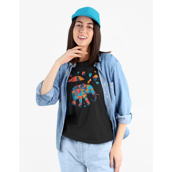 TAMANITZA Ženska crna majica SLONBRELLA - Tamanitza73