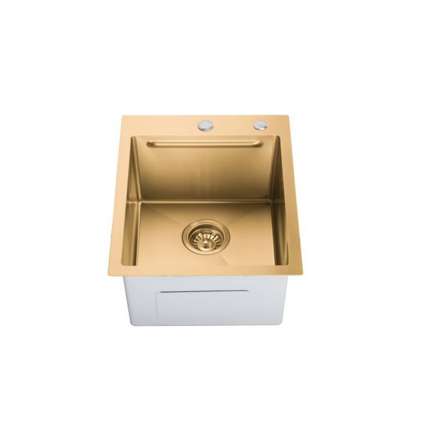 SANDONNA Inox sudopera sa dozerom i korpicom 40x50cm HD4050R, zlatna - 2705-1