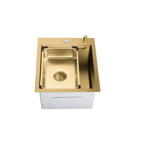 SANDONNA Inox sudopera sa dozerom i korpicom 40x50cm HD4050R, zlatna - 2705-1