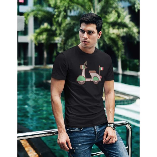 TAMANITZA Muška crna majica VESPA - Tamanitza89