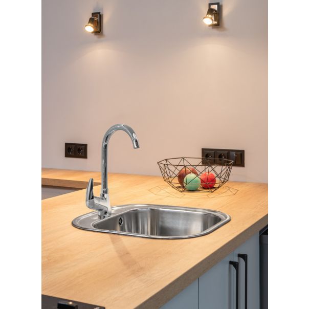 MINOTTI Baterija za sudoperu MINOTTI STANDARD sa 2 cevi labud - 86050306000477