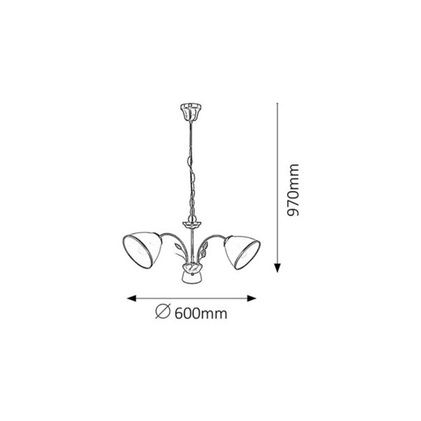 RABALUX Luster Aletta bronza E14 40W - 2779