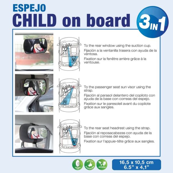 SUMEX Univerzalni unutrašnji retrovizor 3u1 - 2808048