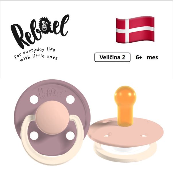 REBAEL cucle, 6+ mes, 2 komada, Puder roze, RBL26662992 - EP3229427