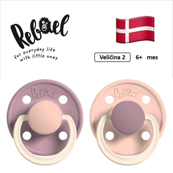 REBAEL cucle, 6+ mes, 2 komada, Roze, RBL28242428 - EP3220061