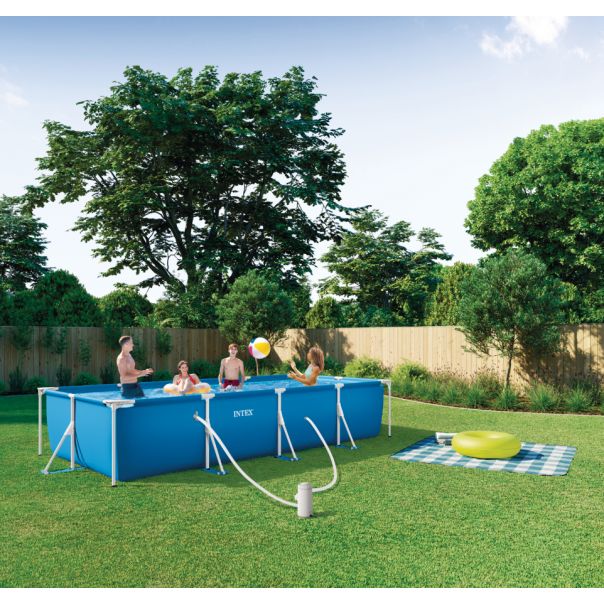 INTEX RECTANGULAR FRAME Bazen sa metalnim okvirom set 4.50 x 2.20 x 0.84 m, 28274NP - 28274NP