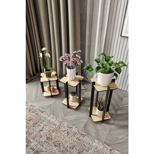 HANAH HOME Stalak za cveće Flower Desk Square, braon - EP3132556