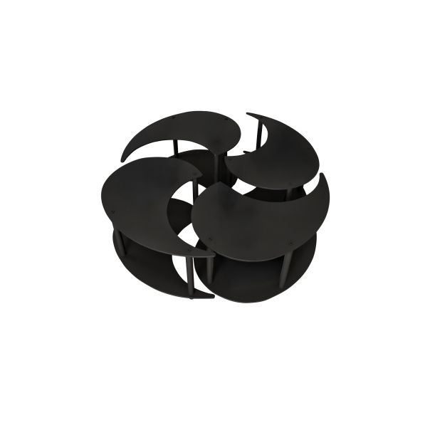 HANAH HOME Set klub stolova Yin Yang 4 70, crna - EP3056864