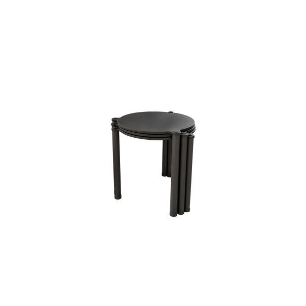HANAH HOME Set klub stolova Lavia 3/1, crna - EP3056870