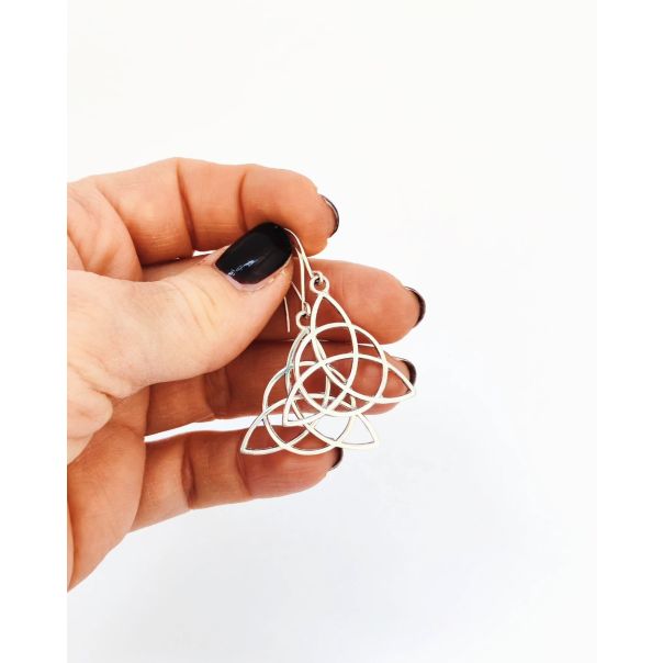 ROD - Minđuše od sterling srebra TRIKETRA - ROD000052