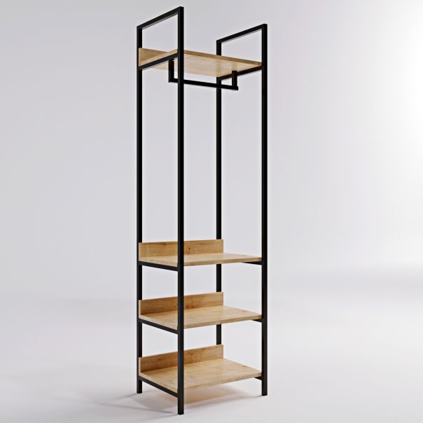 HANAH HOME Ormar-polica za predsoblje Trend, braon/crna - 285LCV1160