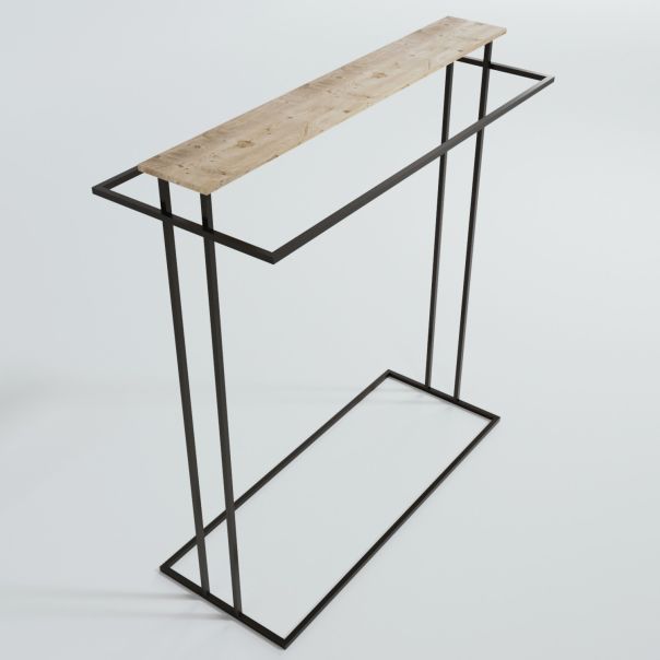 HANAH HOME Čiviluk-polica za predsoblje Aschaffenburg, braon/crna - 285LCV1232