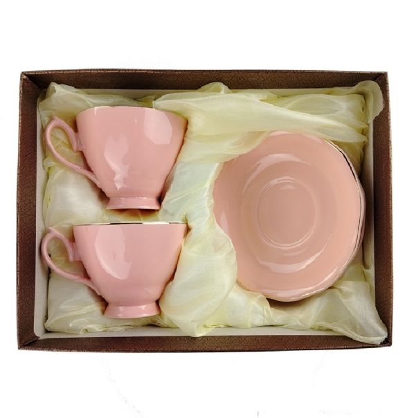 ENA Set šolja sa tacnom 2/1 roze 220ml 24EN0639 - 28736