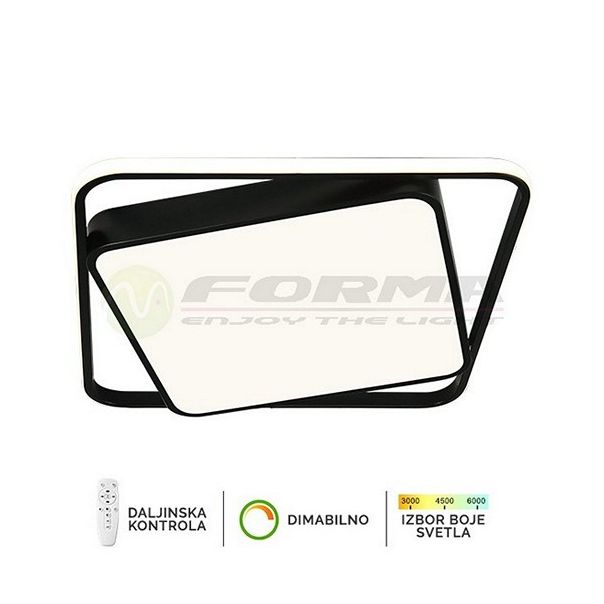 FORMA LED plafonska lampa 50W 3000K-6400K F2822-50C BK - EP2683771
