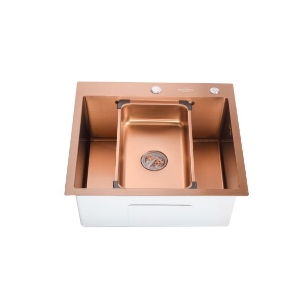 SANDONNA Inox sudopera sa dozerom i korpicom 55x50cm HD5550R - 2889-1