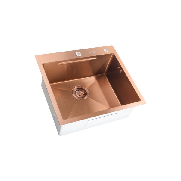 SANDONNA Inox sudopera sa dozerom i korpicom 55x50cm HD5550R - 2889-1