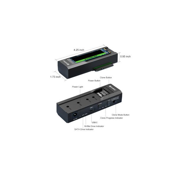 SANDBERG USB Docking M2 + NVMe + SATA 136-49 - EP2810086