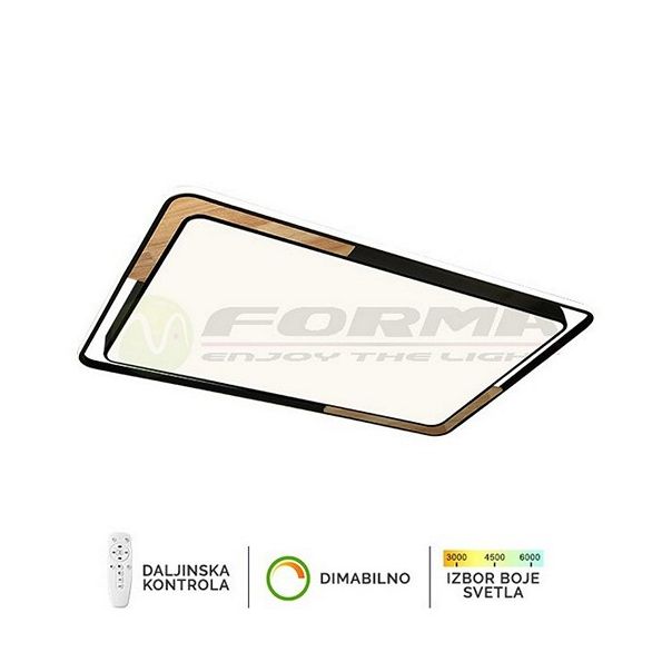 FORMA LED plafonska lampa 1400W 3000K-6400K F2820-120C BK - 005098