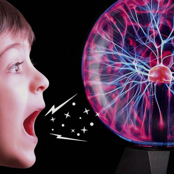 Get and Give Plazma lampa Hypernova, Magična sfera, Reaguje na dodir i zvuk, USB, Crna - EP3246763