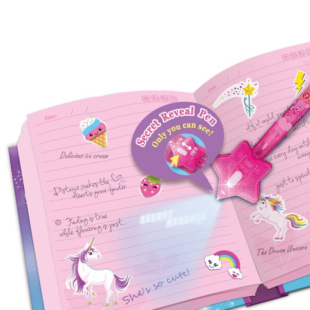 DENIS Tajni dnevnik i nalepnice set 4/1 Jednorog iz snova - 29-450000