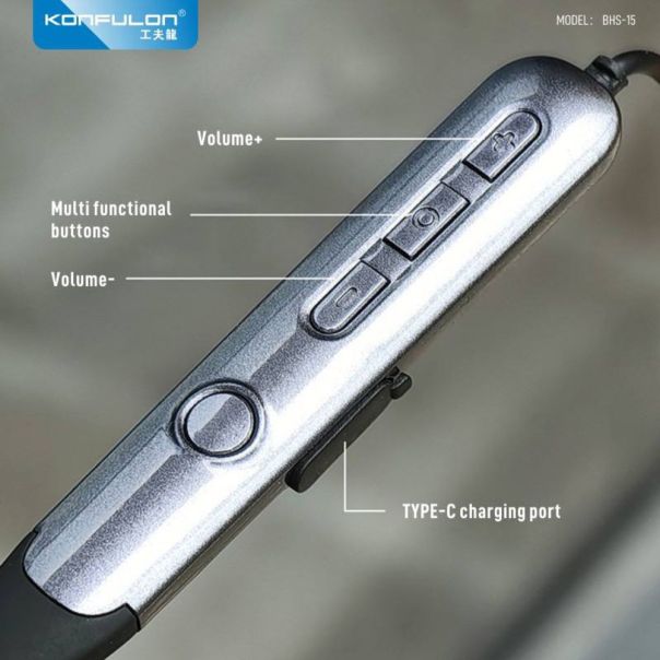 KONFULON Slusalice BHS-15 Magnetic wireless crne - EP3111791