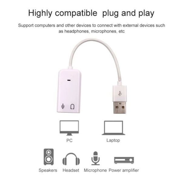 USB 2.0 zvucna karta 7.1 JWD-Sound3 - 85469