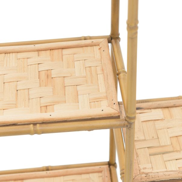 ENA Zidna polica drvo/metal 78x15x68cm - 29135-1