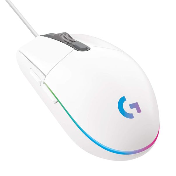 Miš Logitech Gejmerski G203 Lightsync  beli - EP2890989