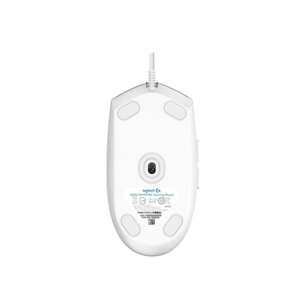 Miš Logitech Gejmerski G203 Lightsync  beli - EP2890989