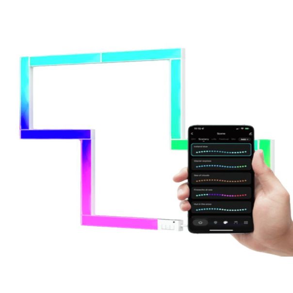 TRUST Zidne LED svetlosne ploče GXT905 VYBZ RGBIC - 25457-1-1-1-1