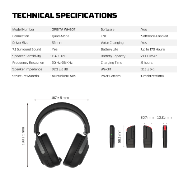 FANTECH Slušalice Bluetooth WHG07 Orbita - EP3109193