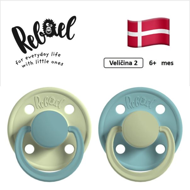 REBAEL cucle za bebe, 6+ mes, 2 kom, Maslina i Morska pena, RBL29332399 - EP3314679