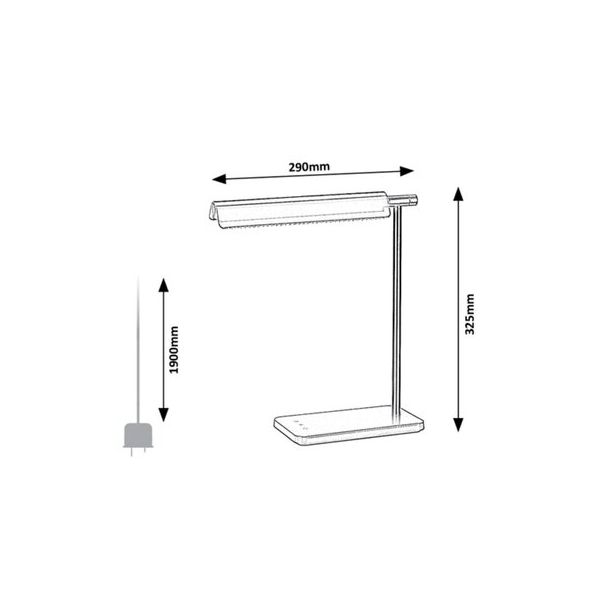 Rabalux Stona lampa Horus LED 7W crna (2934) - 2934-1