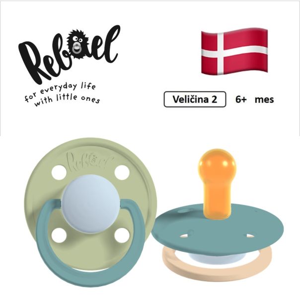 REBAEL cucle za bebe, 6+ mes, 2 kom, Maslina i Morska pena, RBL29362306 - EP3258254
