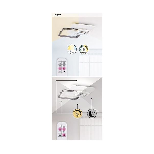 Rabalux Plafonjera Stregobor LED 48W sivo (2937) - 2937